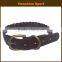 Fashion high quality weaving leather dog collars & leashes
