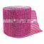 24 Rows Plastic Rhinestone Mesh Trimming for Decoration