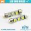 41mm 3SMD 5050 LED Panel Dome Xenon outdoor bulbs