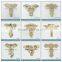 Sample card of TPU shoe decoration for lady