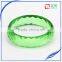 Stock!12pcs per Box Mix Color Clear High-bright Plastic Resin Bangle for Women