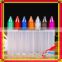 PE bottle 30ml unicorn pen plastic dropper bottles with plastic squeeze dropper bottles
