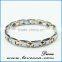 new promotional jewelry silver tungsten bio energy bracelet 4 in 1 health care bangles