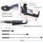 Upto 108cm cable control selfie camera phone monopod with mirror