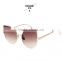 2016 brand new wholesale metal cat eye sunglasses