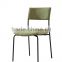 colorful fabric with powder coated legs dining chair, new design dining chair DC9010