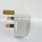 Hot selling  uk malaysia power cord plug with switch
