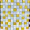 gold color glass mosaic tile (crystal glass)