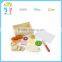 Educational toys kids pretend play fake food pizza for nursery school