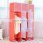 assembly almirah clear plastic,fashion bedroom almirah design with 6 cube and 2 wardrobe rack