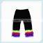 Wholesale Cheap Price Baby Summer Cotton Girls Pants Boutique Double Ruffle Pants Childrens Halloween Pants Lovely Baby Pants