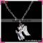 Meaningful pendant angel necklace, angle shaped new model necklace chain