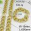 Hot Classic Stainless Steel Gold Plated Necklace and Bracelet Jewelry Set