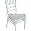 good quality aluminum Chiavari Tiffany Wedding Event Chair--white color,thickness 2.0 or 1.8mm alu,7 bars under seat