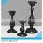 Home Decoration White and black 3 Set of Wooden Candle Holder