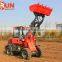 Everun Brand New 1.0 Ton Small Snow Bucket Wheel Loader With Luxury Cabin/ Quick Hitch