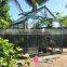 new-style deluxe insulated elegant tempered glass greenhouse with straight walls