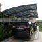 High grade solid PC imitation wooden aluminium frame double carport