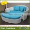 bali outdoor sun bed rattan round sunbed wicker furniture