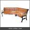 Soild Wood Outdoor Curved Benches