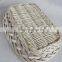Bulk cheap white wicker bread basket for sale