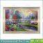 Wall Decor Village Scenery Oil Painting On Canvas