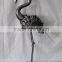 Metal Pink Flamingo Garden Ornaments Home Decoration Handmade Craft From Waste Material