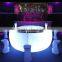 Modern commerical beautiful lighting plastic long LED bar counter with 16 colors change by remote control