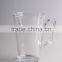 Custom logo printed clear cheap 16oz glass coffee mugs wholesale