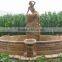 outdoor stone garden figure water sandstone fountain