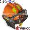 blue color fire fighting helmet 3m reflector with glass protect eyes driving cap safe hat