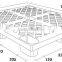 1210 standard size single cheap plastic pallet