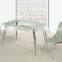 Dining table and chair, designs glass dining table set