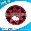 die casting aluminium light red lamp cover with radiation