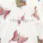 Oversized butterfly print white t shirt ,2015 new design t shirt,short sleeve printed rhinestone t shirt