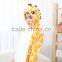 flannel cartoon adult animal jumpsuit animal pajamas jumpsuit giraffe design