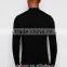 Black Plain Mens Long Sleeve T-Shirt Slim Fit 1/4 Zipper Tops Muscle Lightweight Jacket Quarter Zipper T Shirts