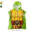 Kids hooded towel poncho beach towel with pattern
