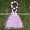 new design 2015 flower girl dress girls white dress chiffon girls dress