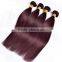 Peruvian Virgin Hair 4 Bundles Deals 99J Wine Red Straight Hair 100% Human Hair Weft Weaves Pure Color