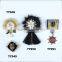 white elegance resin rhinestone flower brooch and design fashion brooch
