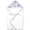 100%cotton plain kids hooded towel baby bathrobe