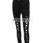 Unique Stylish Punk Rock Straps Stretch Footless Leggings