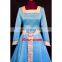 Fantasia Anime New Arrival Custom Made Princess Merida Blue Dress Sexy Carnival Halloween Dress Costume For Party Ball Gown