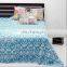 Ikat Kantha Bedcover Tourqoise Bedcover Cotton Blanket