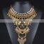 Retro beauty head exaggerated necklace mandarin duck fashion pendant tassel choker necklace jewelry