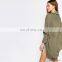 New Season Women Batwing Sleeve Ribbed Knit Oversized Cardigan