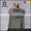 Raccoon fur collar fur coat womens winter jacket colorful fur parka