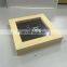 Free sample wooden clear window small gift wooden box with lock