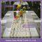 SQN70B Champagne & White Zig Zag Chevron sequin table runner